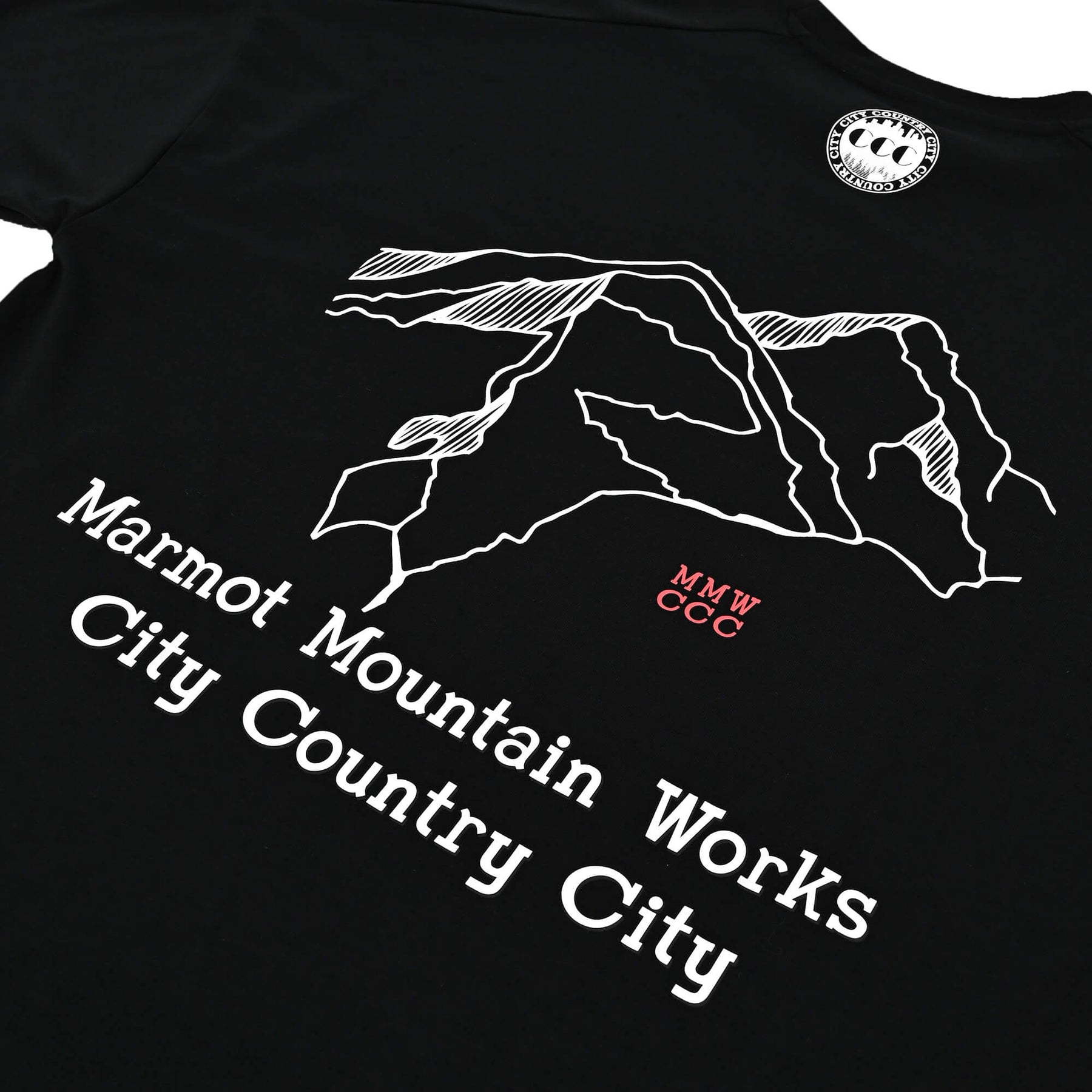 CITY COUNTRY CITY × Marmot MMWCCC Everywhere T-shirt_Words of a mountain(MMWCCCエブリウェアTシャツ ワードオブマウンテン)