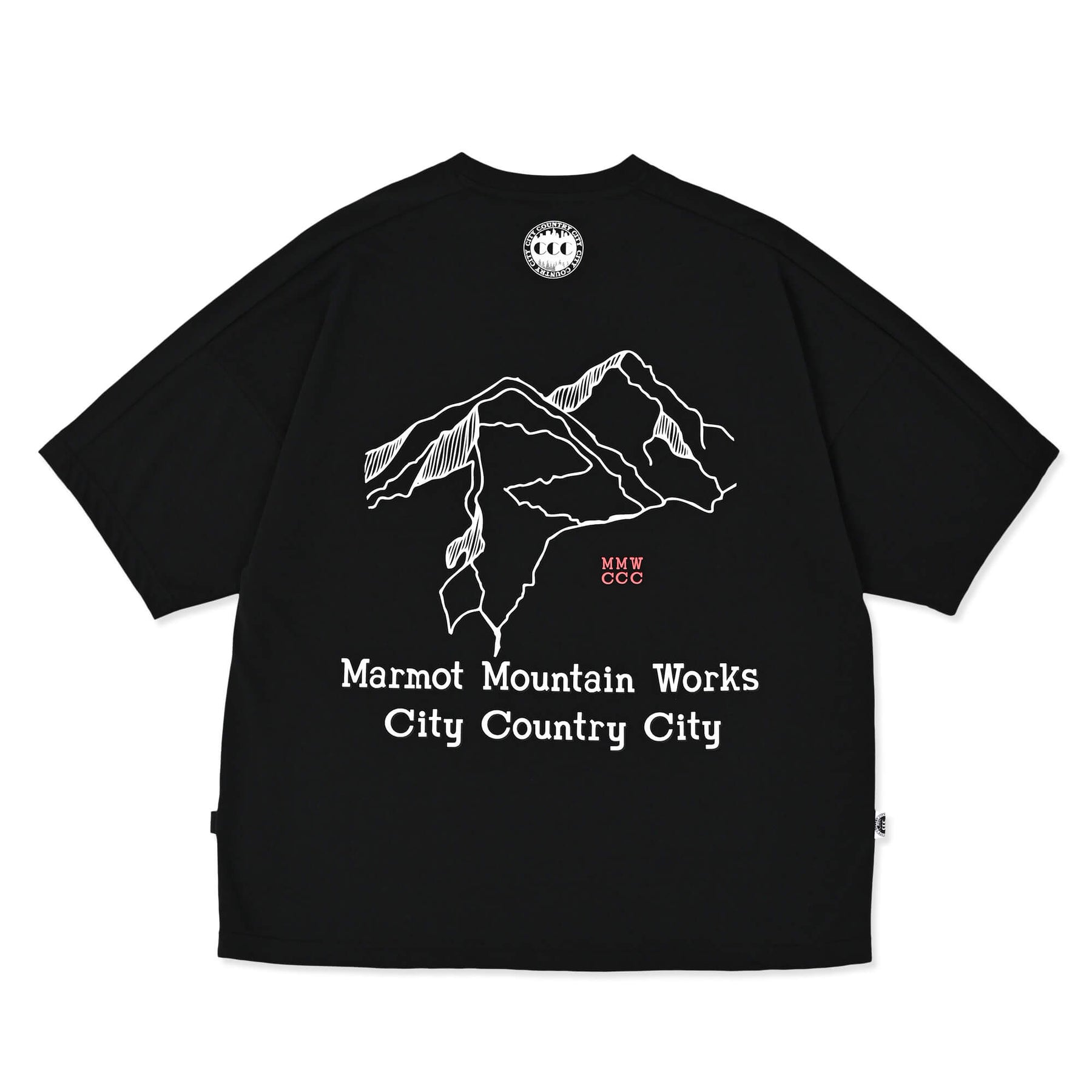CITY COUNTRY CITY × Marmot MMWCCC Everywhere T-shirt_Words of a mountain(MMWCCCエブリウェアTシャツ ワードオブマウンテン)