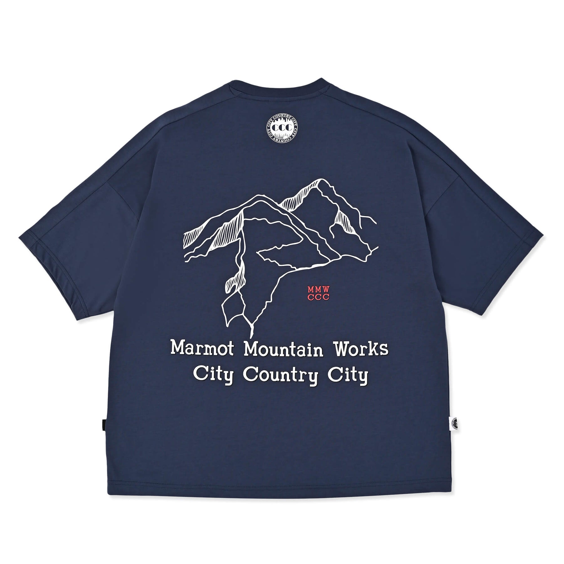 CITY COUNTRY CITY × Marmot MMWCCC Everywhere T-shirt_Words of a mountain(MMWCCCエブリウェアTシャツ ワードオブマウンテン)