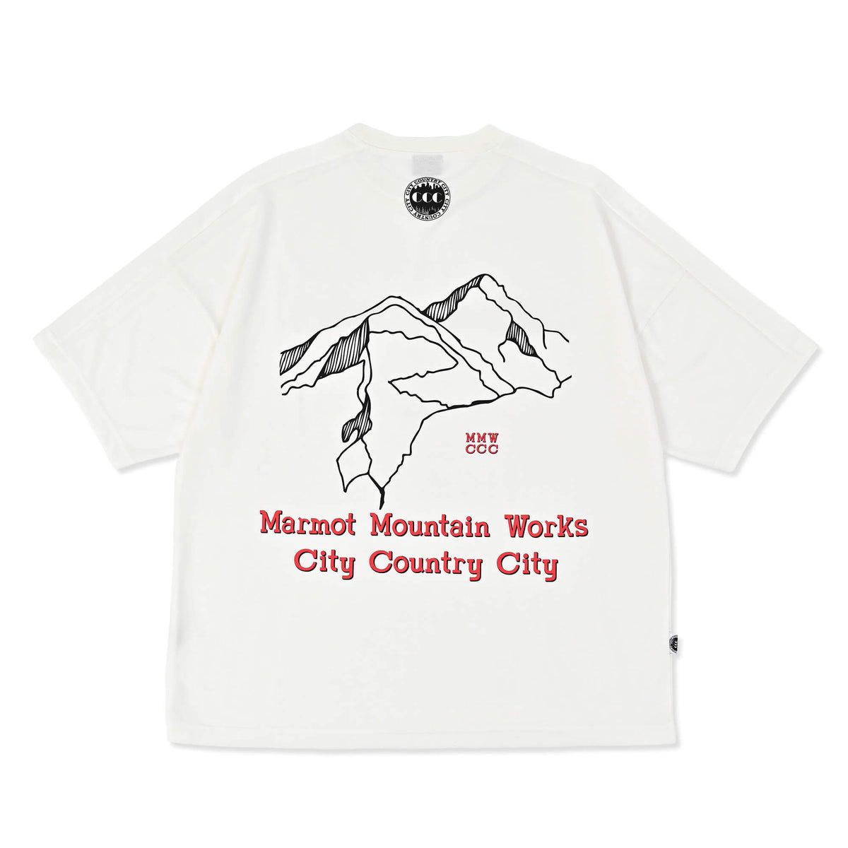 CITY COUNTRY CITY × Marmot MMWCCC Everywhere T-shirt_Words of a mountain(MMWCCCエブリウェアTシャツ ワードオブマウンテン)