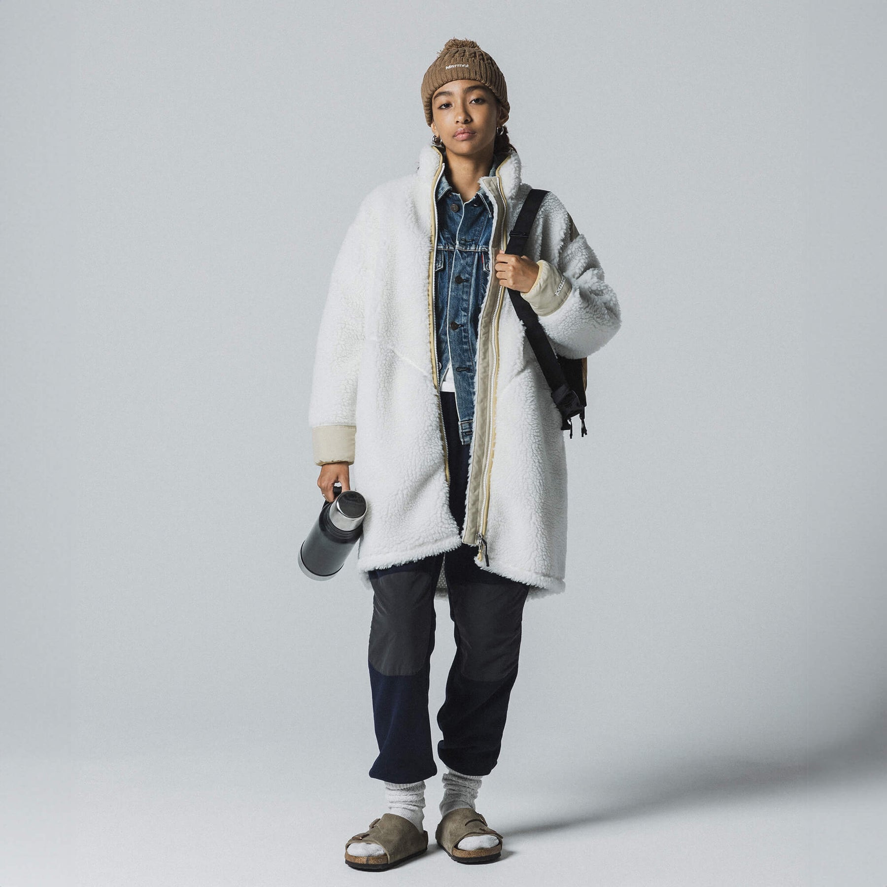 W's Sheep Fleece Long Jacket(ウィメンズシープフリースロングジャケット)