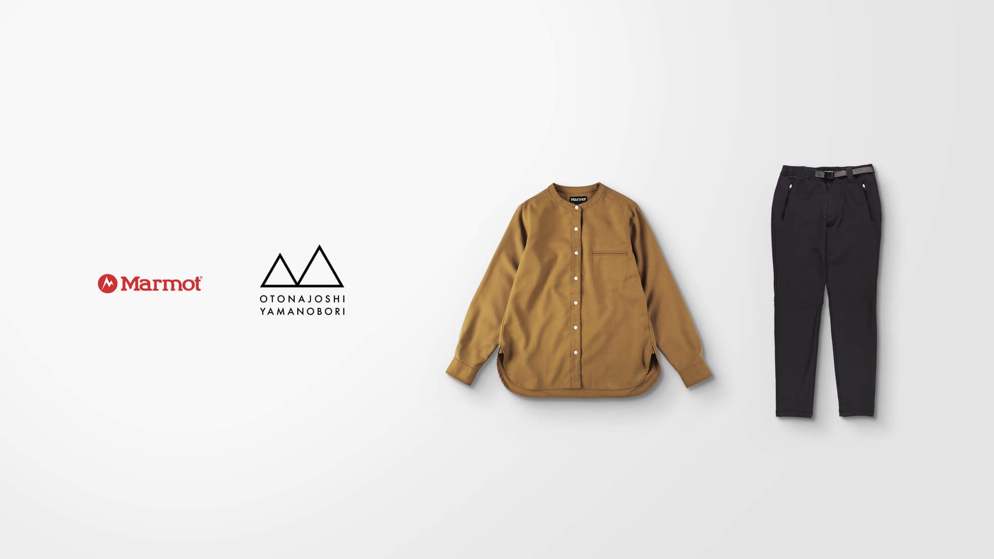 MARMOT - マーモット 山下舞弓さんコラボ ノーカラーシャツ オトナ女子の山登り/山下舞弓 コラボ企画アイテム発売