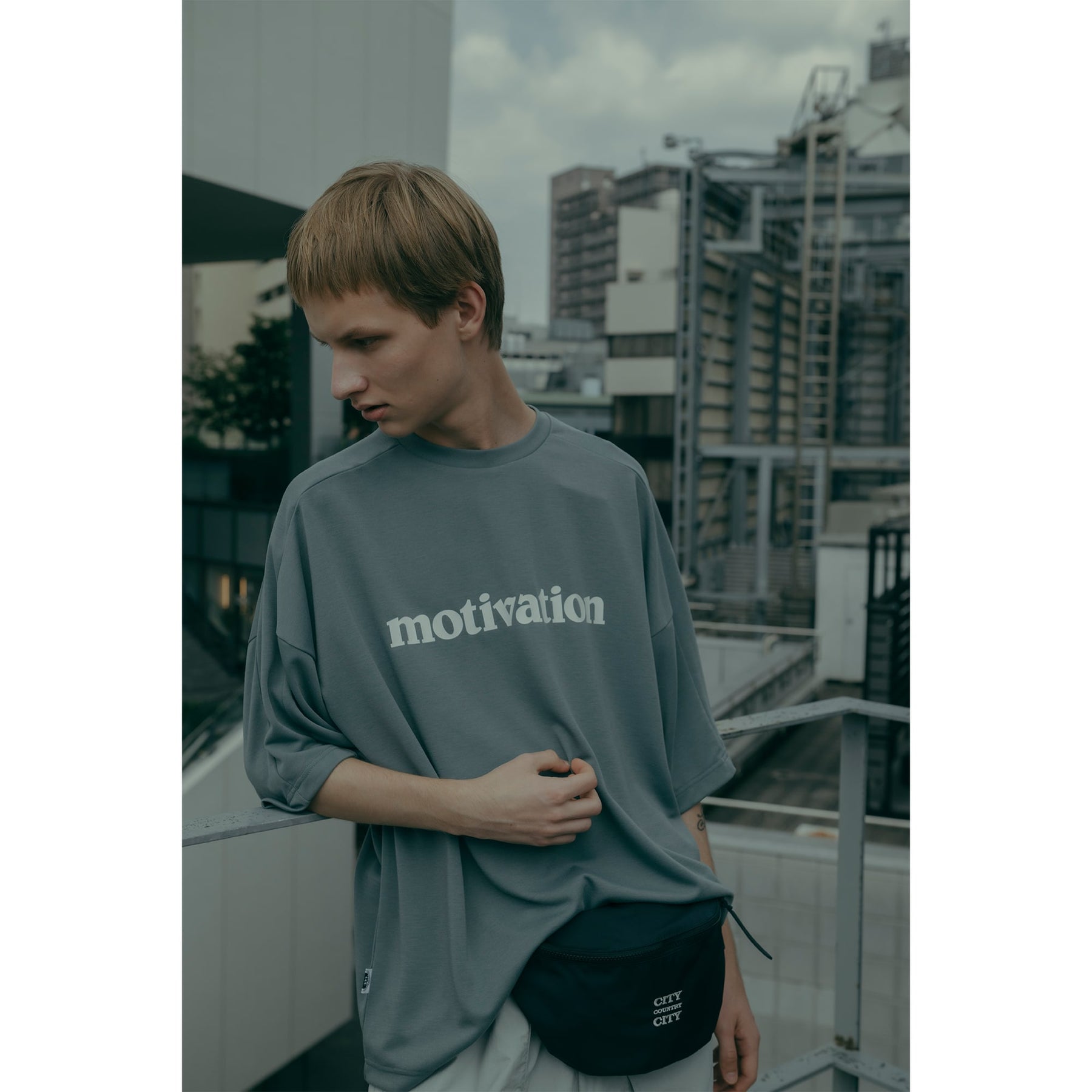 [Marmot x CITY COUNTRY CITY] MMWCCC Feel up T-shirt_motivation(フィールアップ Tシャツ モチベーション)