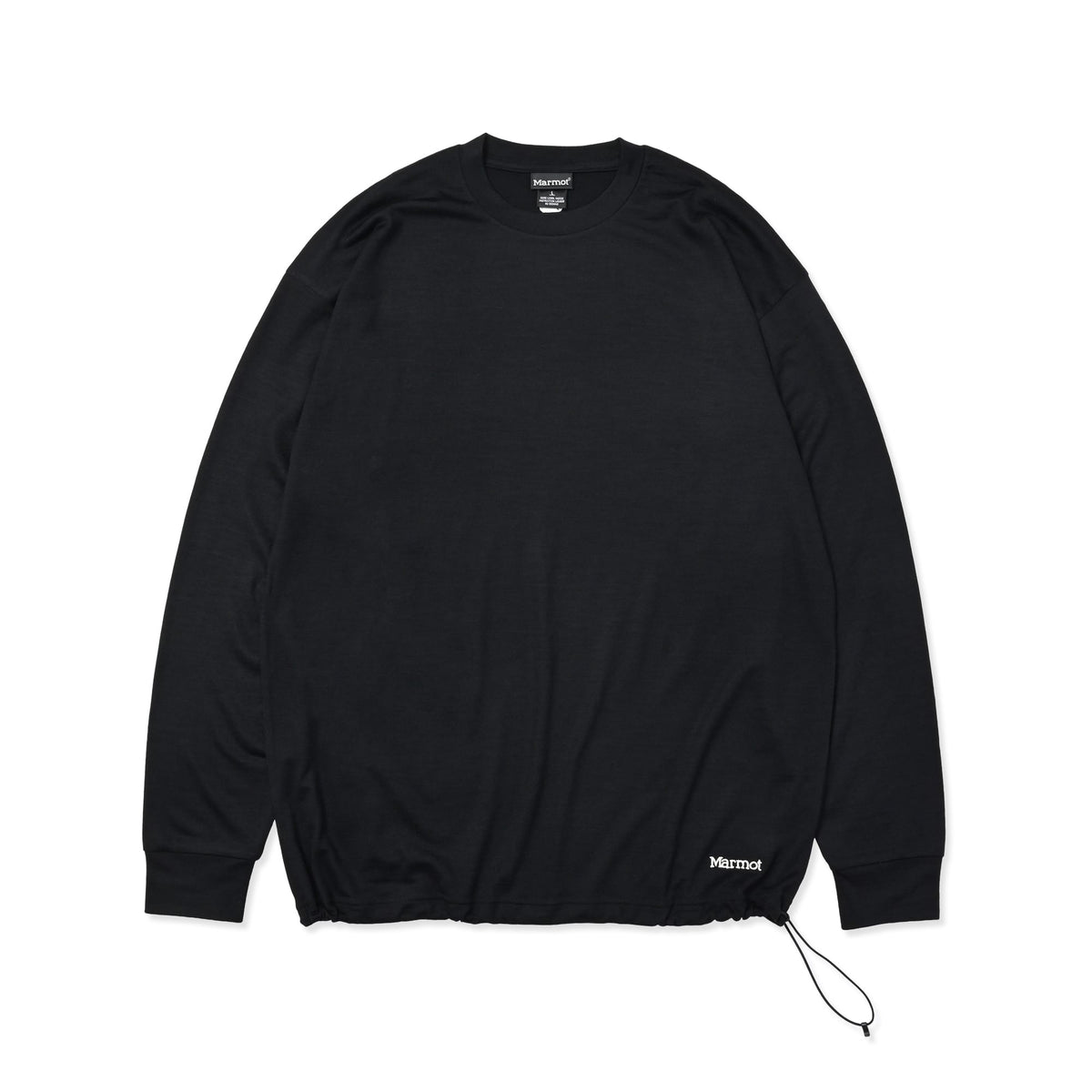 Relax Fit Merino Wool Drawstring L/S Tee by Marmot(リラックスフィットメリノウールドローストリングロングスリーブティーバイマーモット)