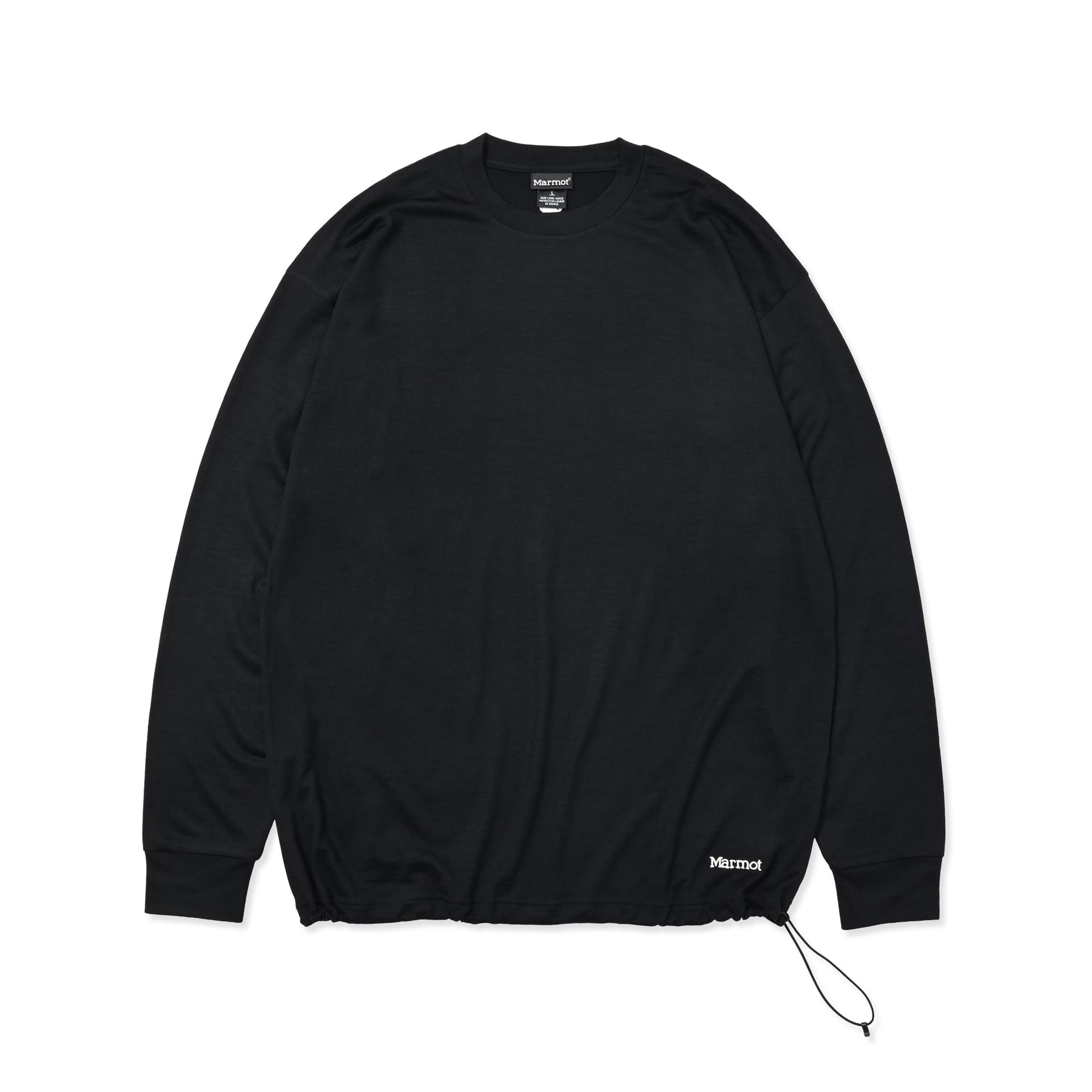 Relax Fit Merino Wool Drawstring L/S Tee by Marmot(リラックスフィットメリノウールドローストリングロングスリーブティーバイマーモット)