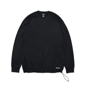 Relax Fit Merino Wool Drawstring L/S Tee by Marmot(リラックスフィットメリノウールドローストリングロングスリーブティーバイマーモット)