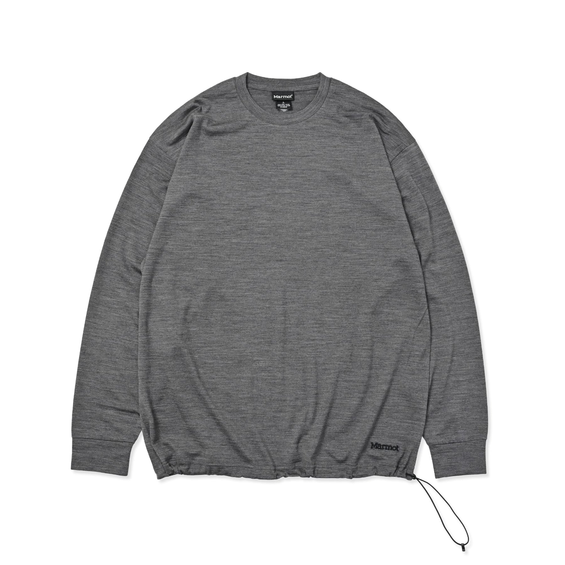 Relax Fit Merino Wool Drawstring L/S Tee by Marmot(リラックスフィットメリノウールドローストリングロングスリーブティーバイマーモット)