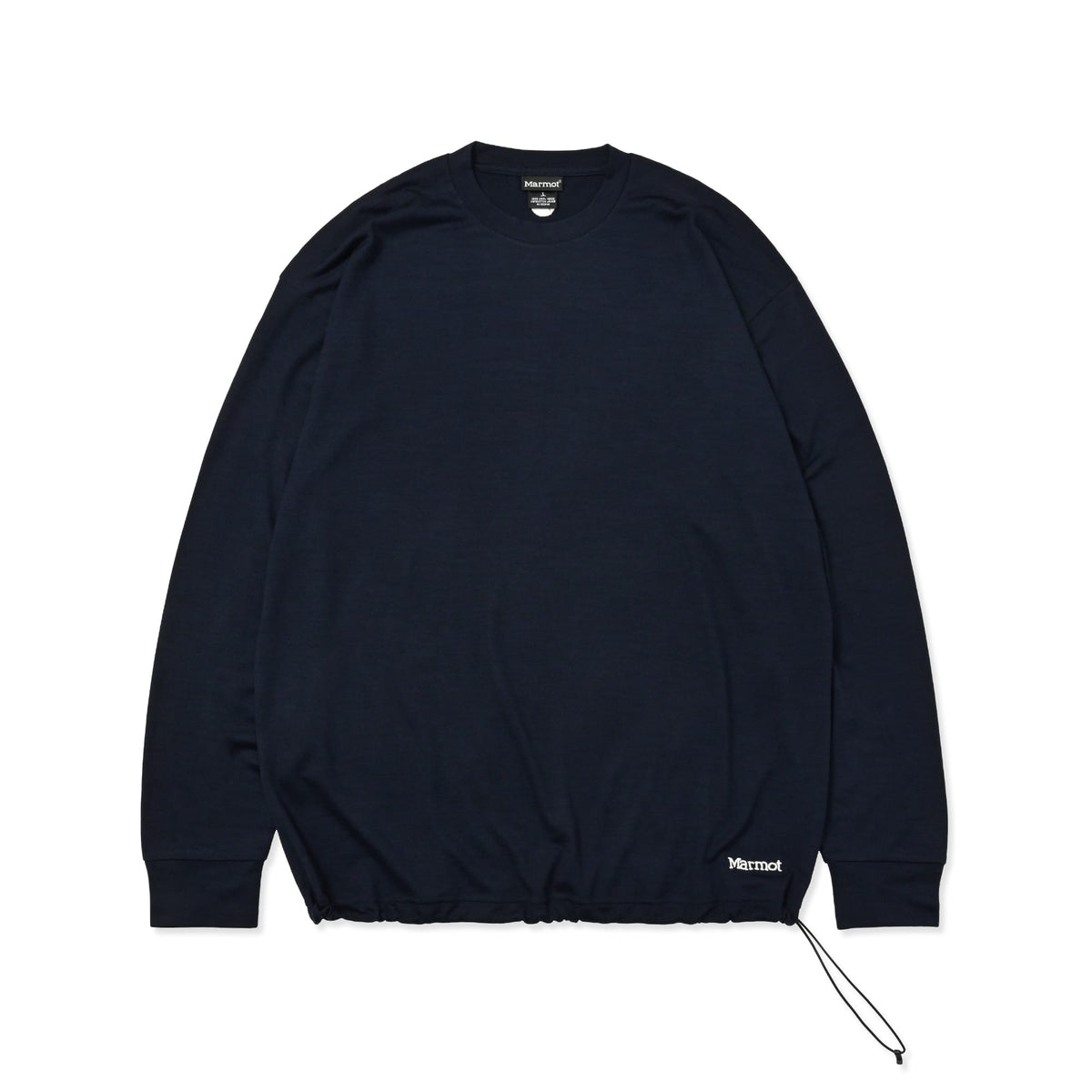 Relax Fit Merino Wool Drawstring L/S Tee by Marmot(リラックスフィットメリノウールドローストリングロングスリーブティーバイマーモット)