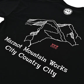 CITY COUNTRY CITY × Marmot MMWCCC Everywhere T-shirt_Words of a mountain( MMWCCCエブリウェアTシャツ ワードオブマウンテン)