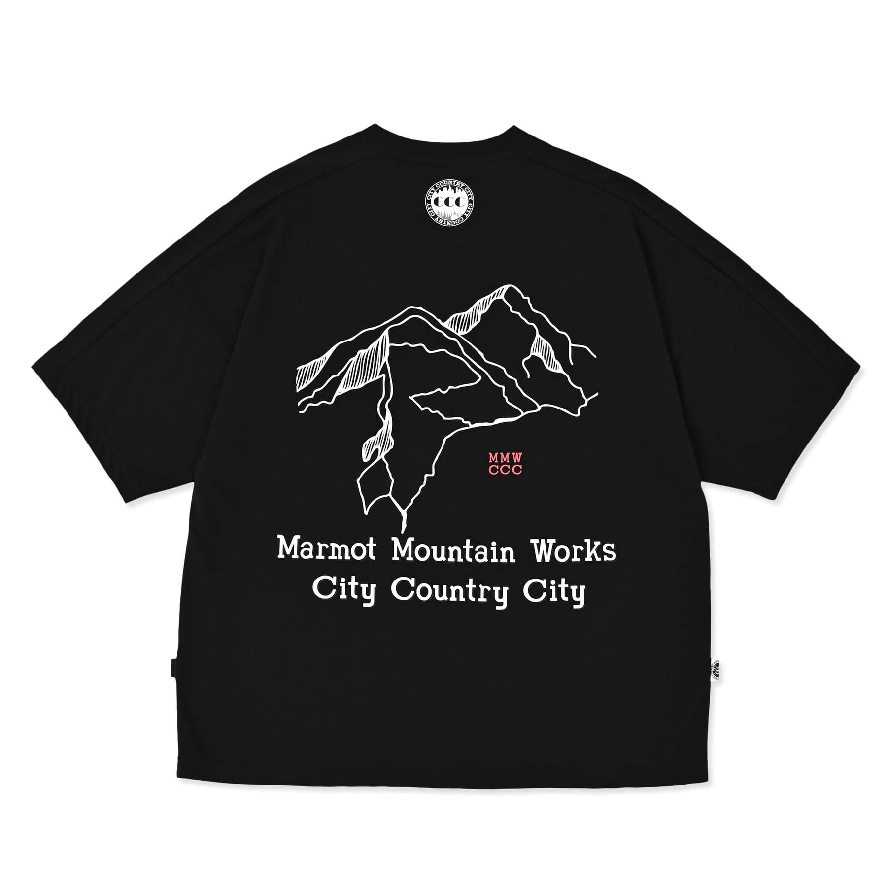 CITY COUNTRY CITY × Marmot MMWCCC Everywhere T-shirt_Words of a mountain( MMWCCCエブリウェアTシャツ ワードオブマウンテン)