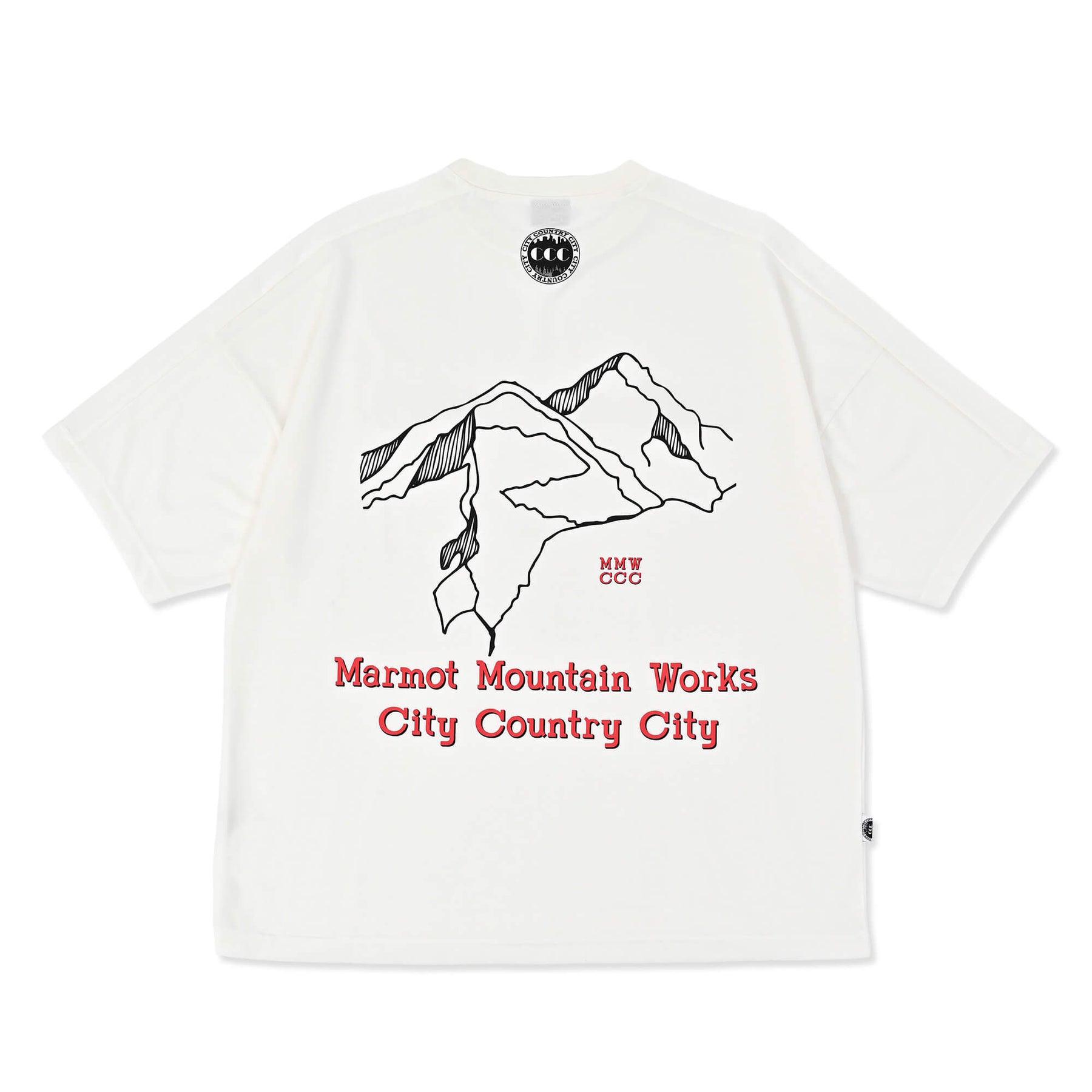 CITY COUNTRY CITY × Marmot MMWCCC Everywhere T-shirt_Words of a mountain( MMWCCCエブリウェアTシャツ ワードオブマウンテン)