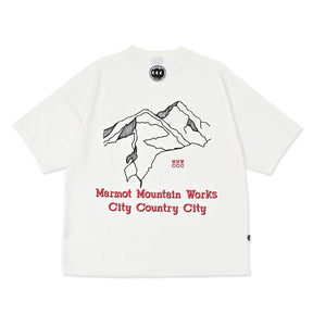 CITY COUNTRY CITY × Marmot MMWCCC Everywhere T-shirt_Words of a mountain( MMWCCCエブリウェアTシャツ ワードオブマウンテン)