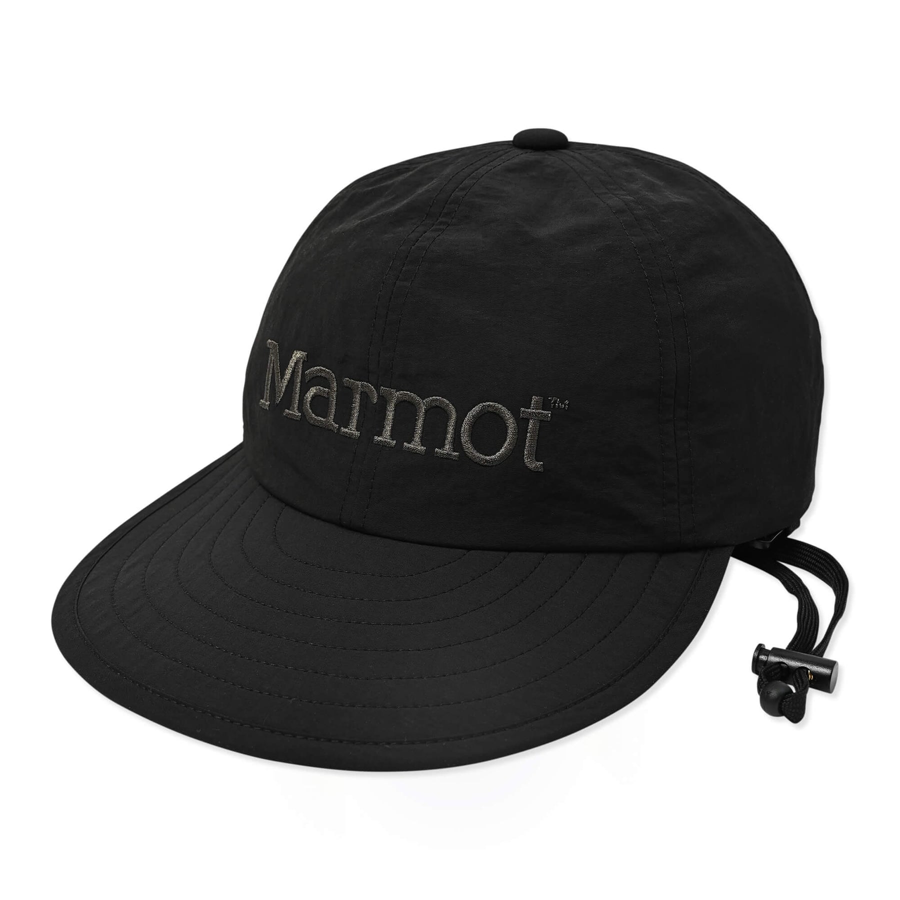 Marmot ロングビル キャップ ブラック 黒 Marmot（マーモット） キャップ 帽子 ロングビルキャップ Long Bill