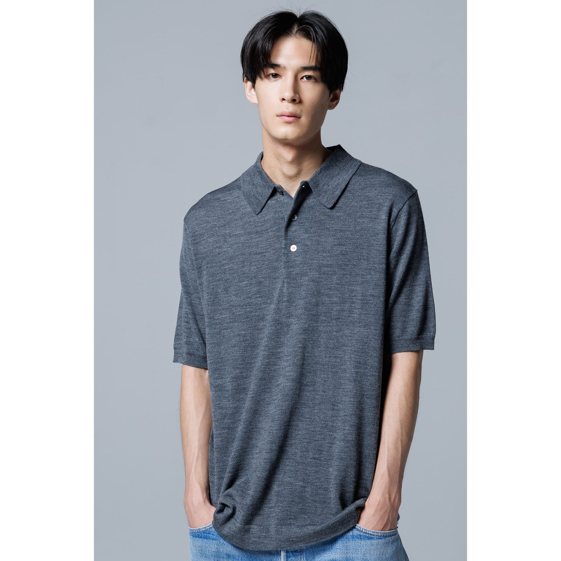 Merino Wool Hybrid Knit Polo by Marmot(メリノウール ハイブリッド ニットポロ バイ マーモット)