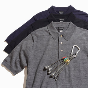 Merino Wool Hybrid Knit Polo by Marmot(メリノウール ハイブリッド ニットポロ バイ マーモット)