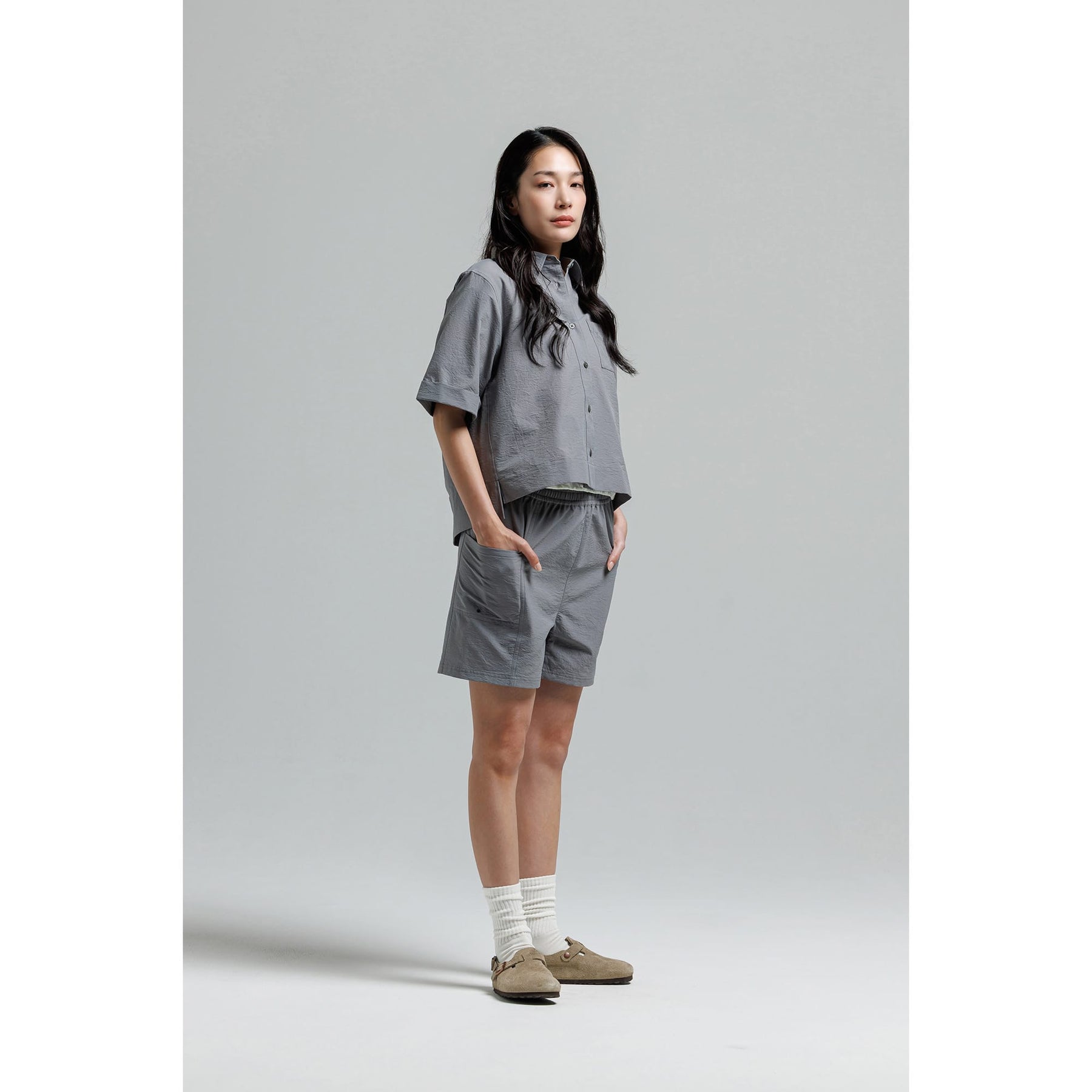 新品●ヤンマ産業●ノースリーブブラウス●ショート丈●ゴールド●会津木綿 ヤンマ産業 会津木綿 スタンドカラーシャツ はなふさ縞 ASC-SH-SD-P44