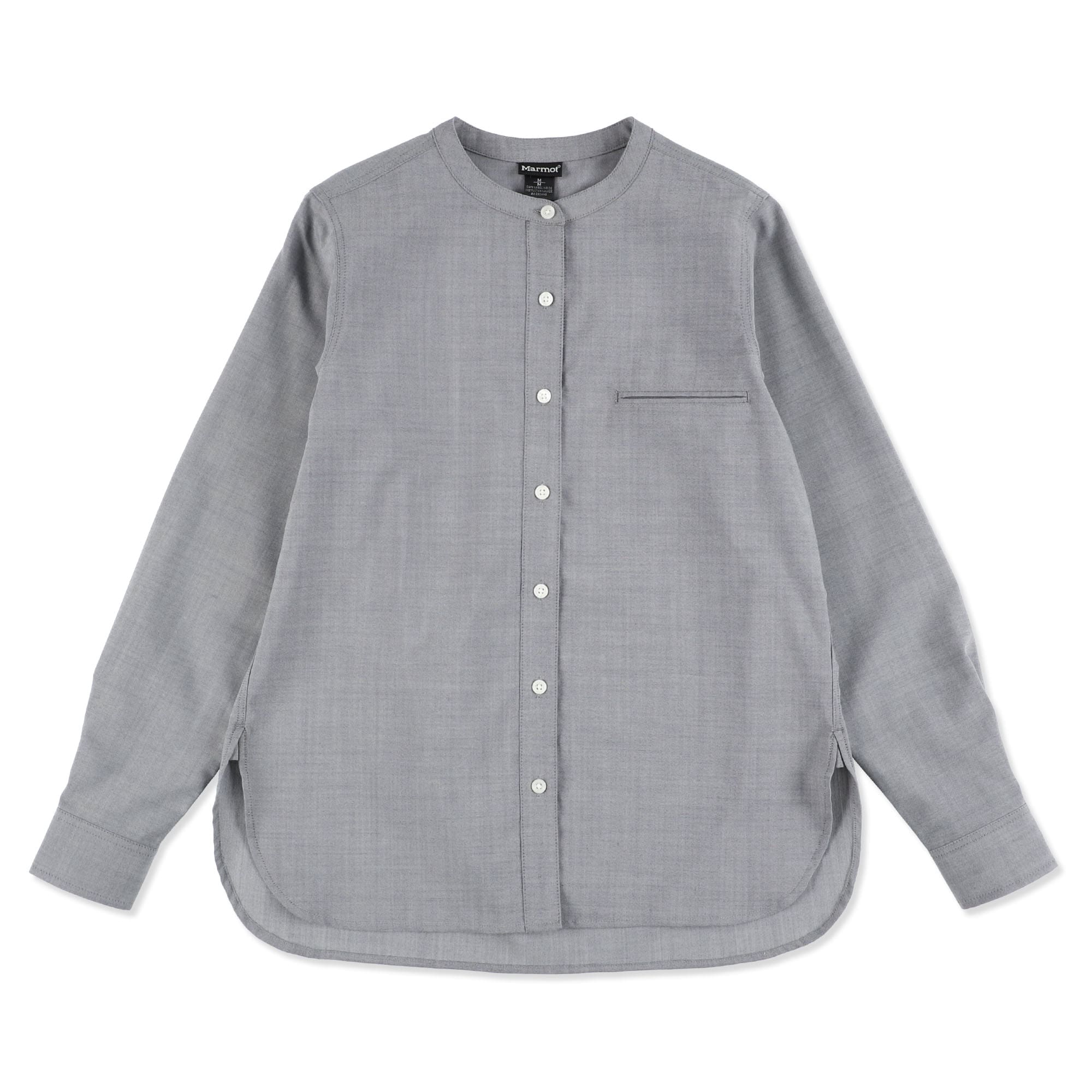 W's Band Collar Mt. Shirt L/S(ウィメンズ バンドカラーロング 