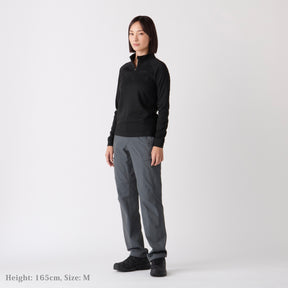 W's Climb Wool Half-zip L/S (ウィメンズ クライムウールハーフジップロングスリーブ)