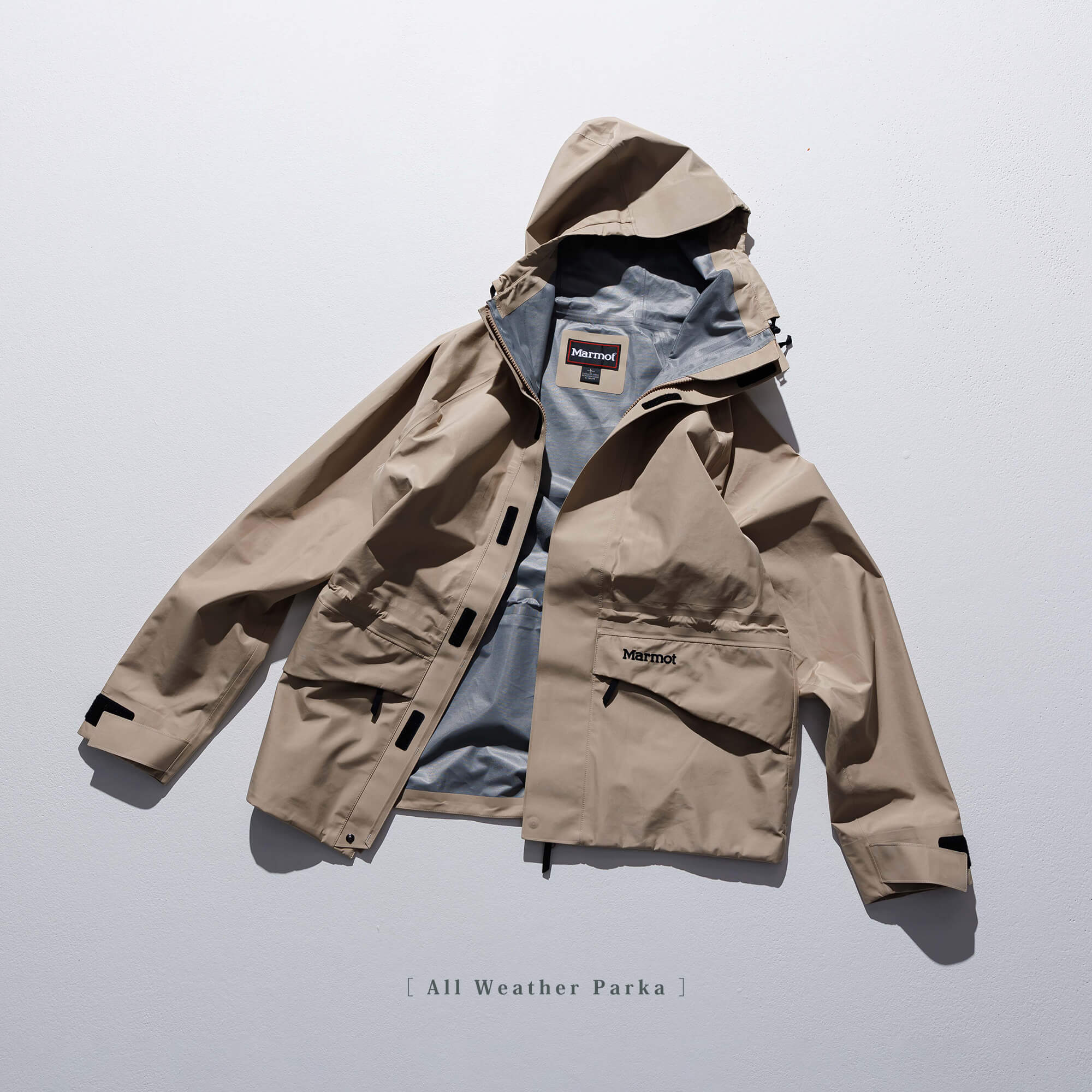 Marmot 1000Fill-dD 暑かっ フード付きアウター オレンジ・赤