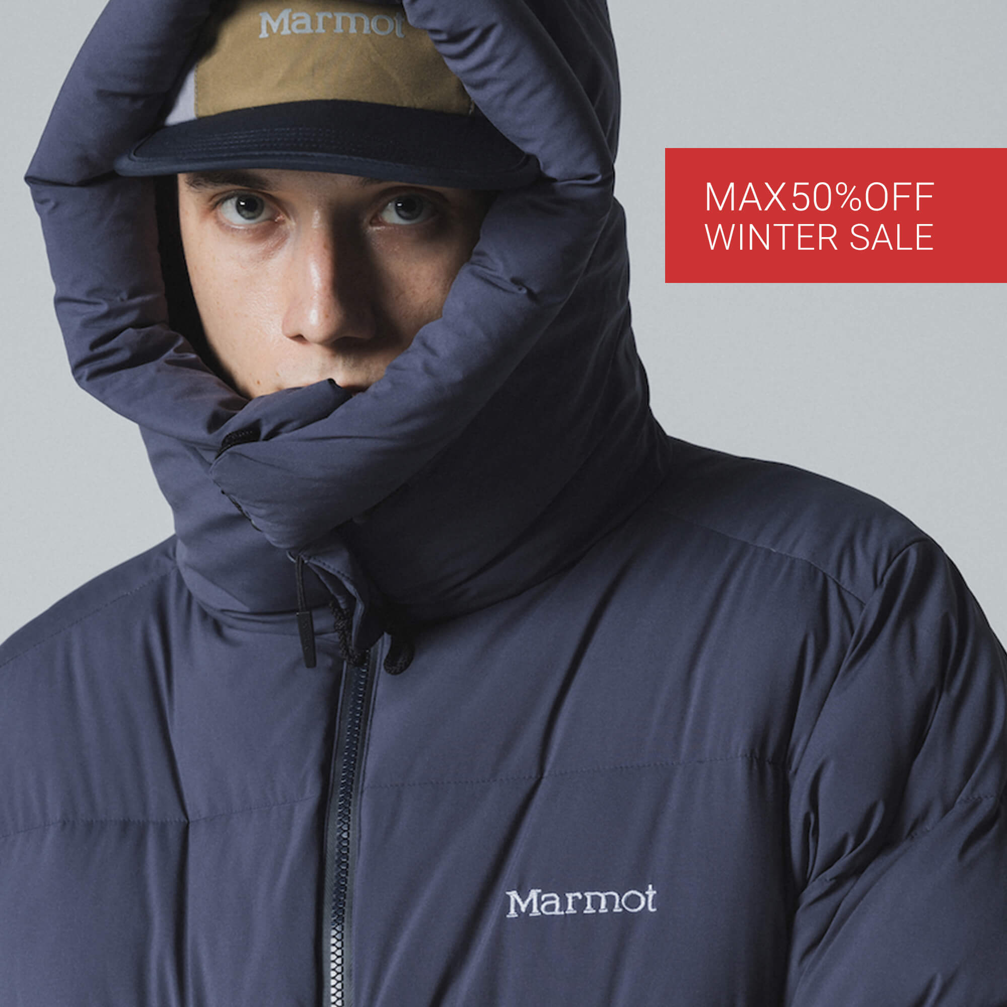 マーモット MARMOT フーデッドダウンジャケット アウター M ライト