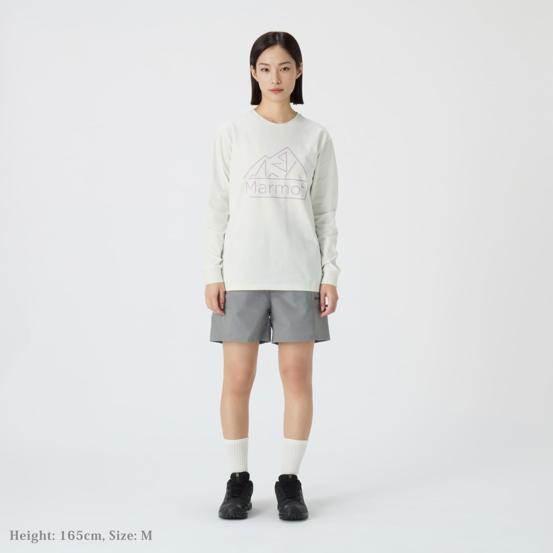 W's Marmot Classic Logo L/S T-Shirt(ウィメンズ マーモットクラシックロゴ ロングスリーブティーシャツ)